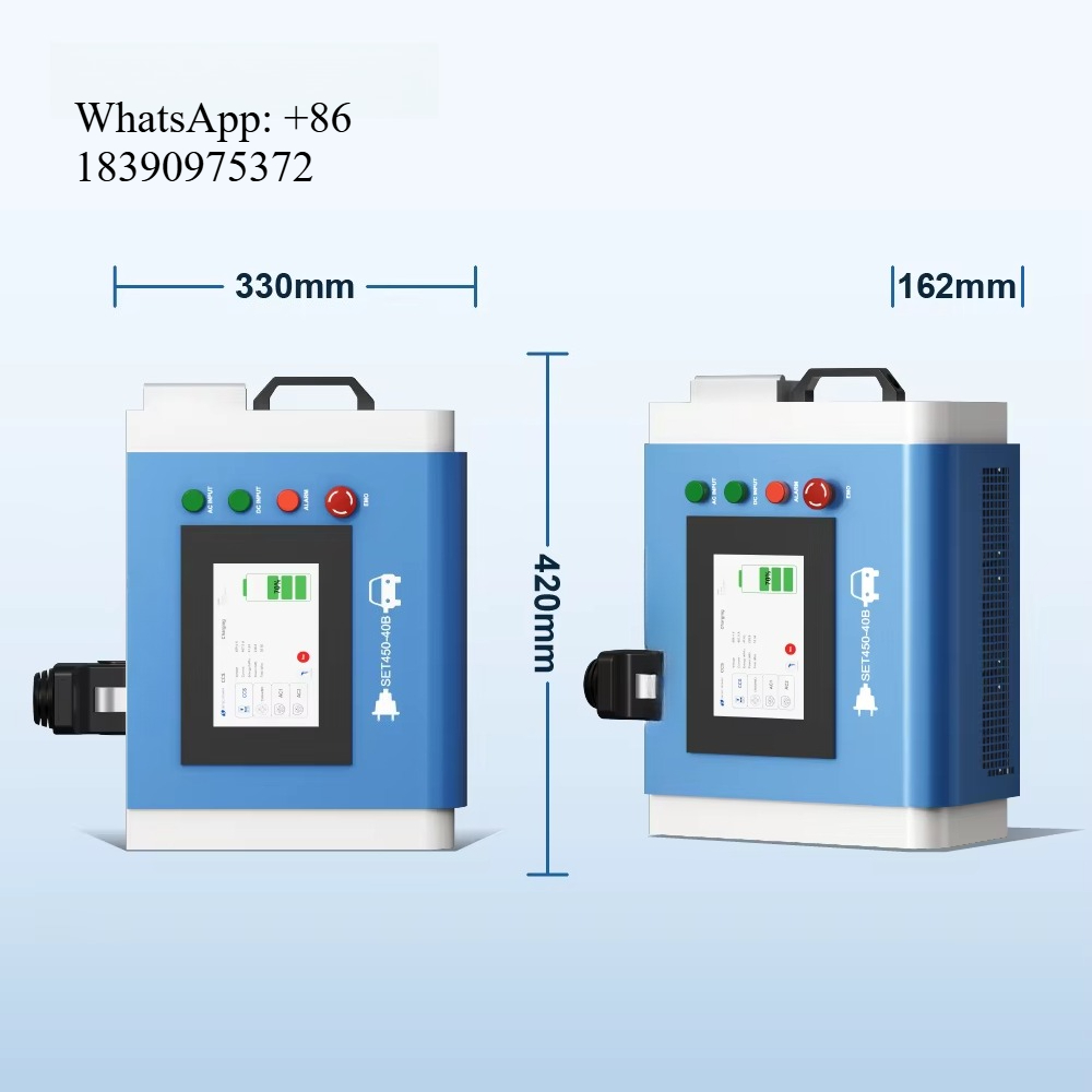 شاحن سيارات كهربائية محمول للا - مراجعة Portable Dc Fast Charger 20Kw Ccs2 وسعره